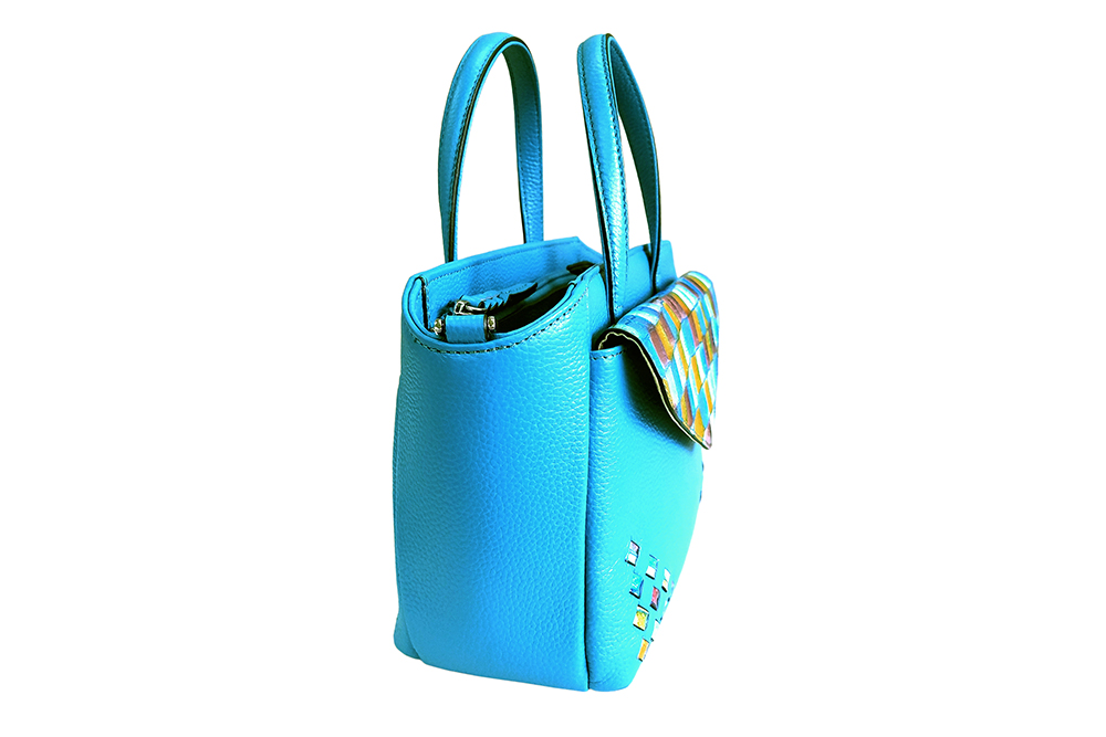 Mosaic Croco Mini Tote Bag