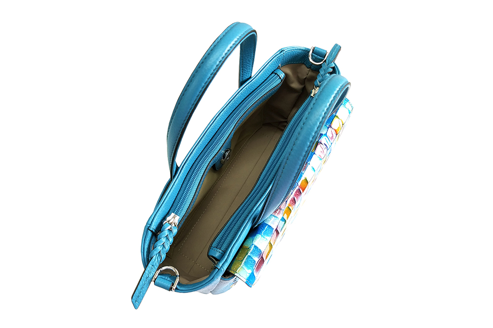 Mosaic Croco Mini Tote Bag