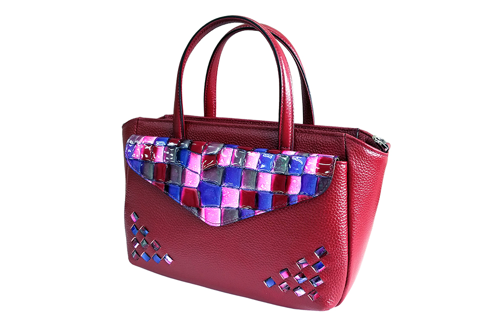 Mosaic Croco Mini Tote Bag