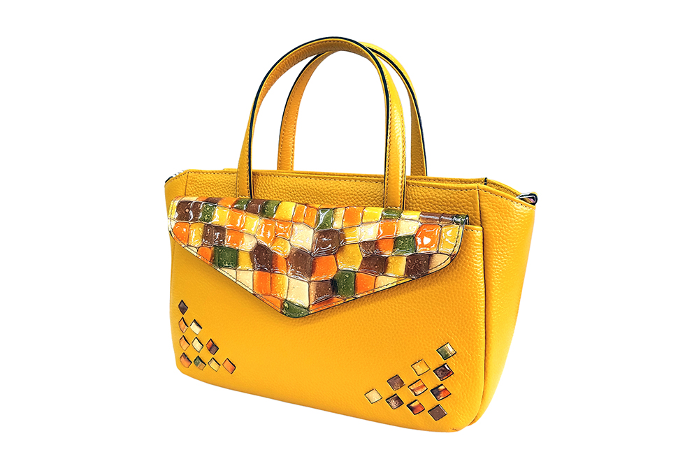 Mosaic Croco Mini Tote Bag