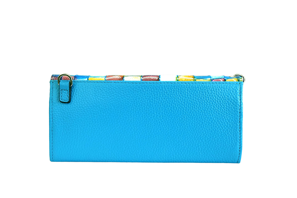 Mosaic Croco Flap Wallet