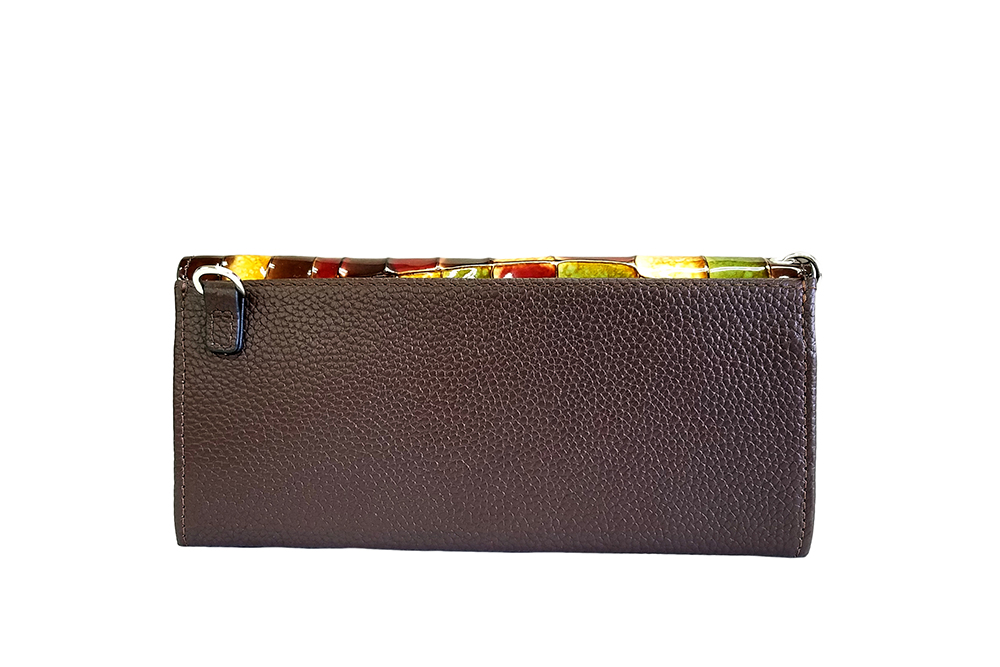 Mosaic Croco Flap Wallet