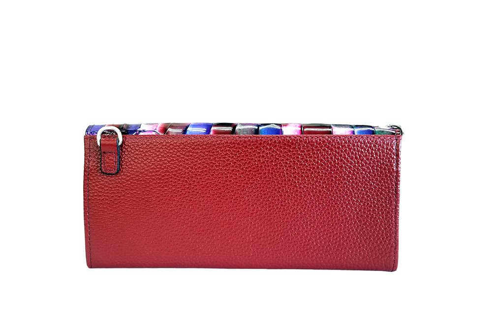 Mosaic Croco Flap Wallet