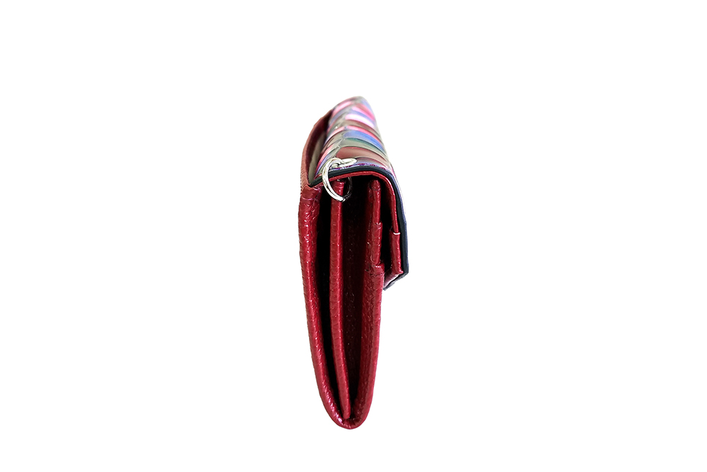 Mosaic Croco Flap Wallet