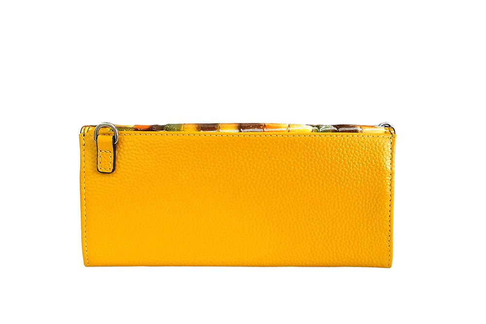 Mosaic Croco Flap Wallet