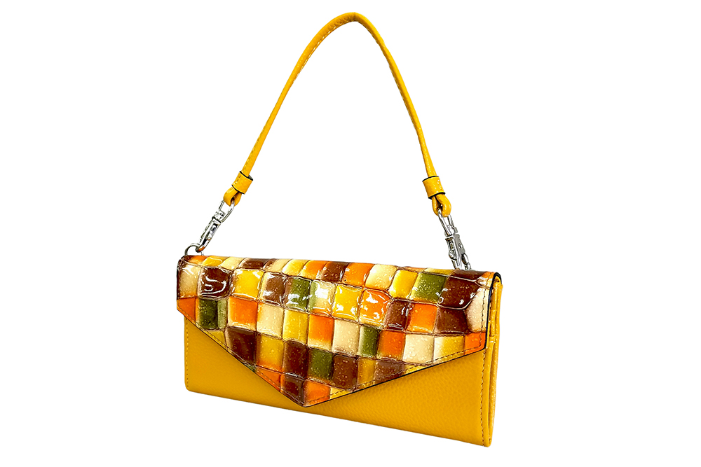 Mosaic Croco Flap Wallet