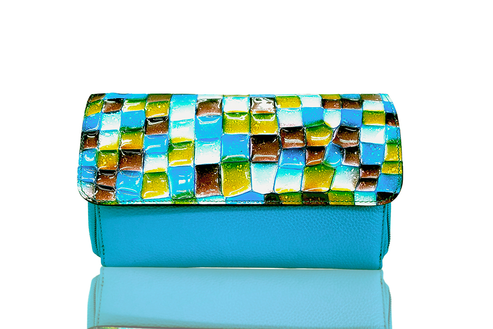 Mosaic Croco Wallet Bag