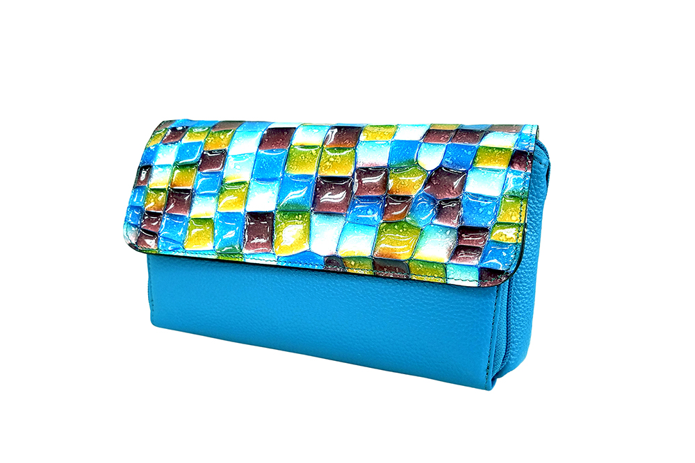 Mosaic Croco Wallet Bag