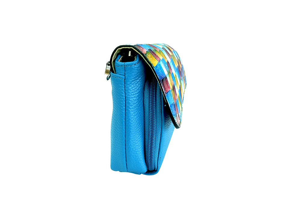 Mosaic Croco Wallet Bag