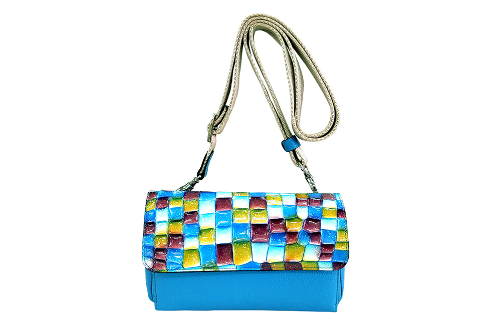 Mosaic Croco Wallet Bag