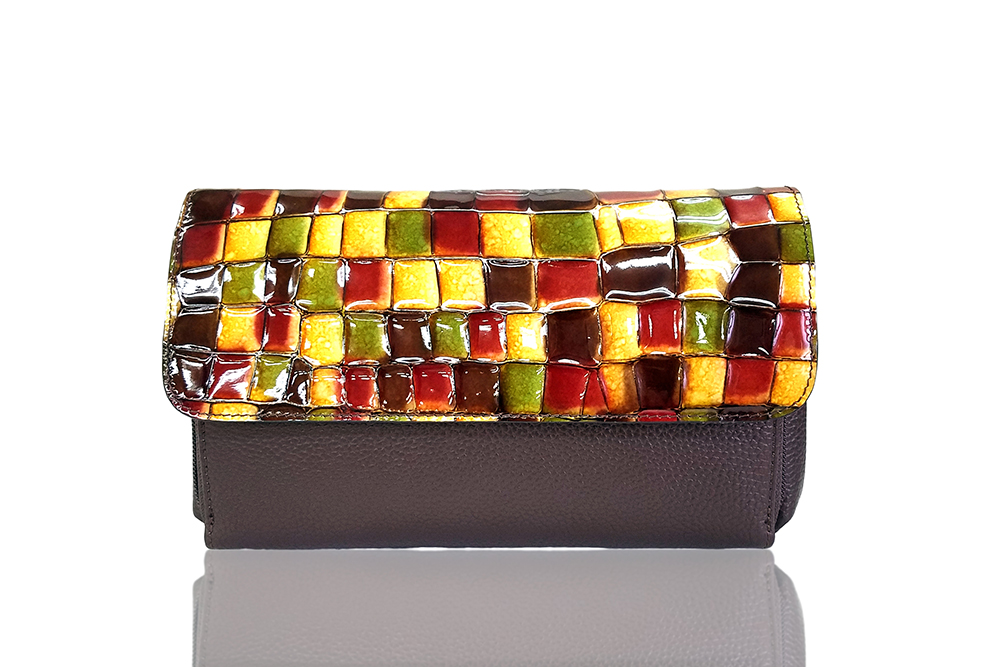 Mosaic Croco Wallet Bag