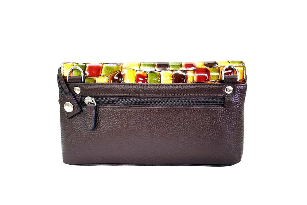 Mosaic Croco Wallet Bag