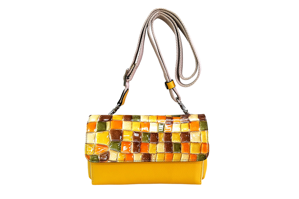 Mosaic Croco Wallet Bag
