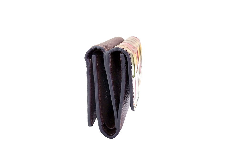 Mosaic Croco Tre Folding Flap Wallet