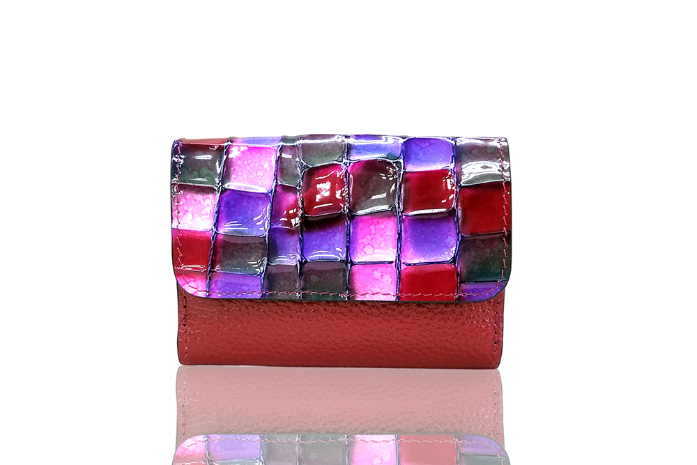 Mosaic Croco Tre Folding Flap Wallet