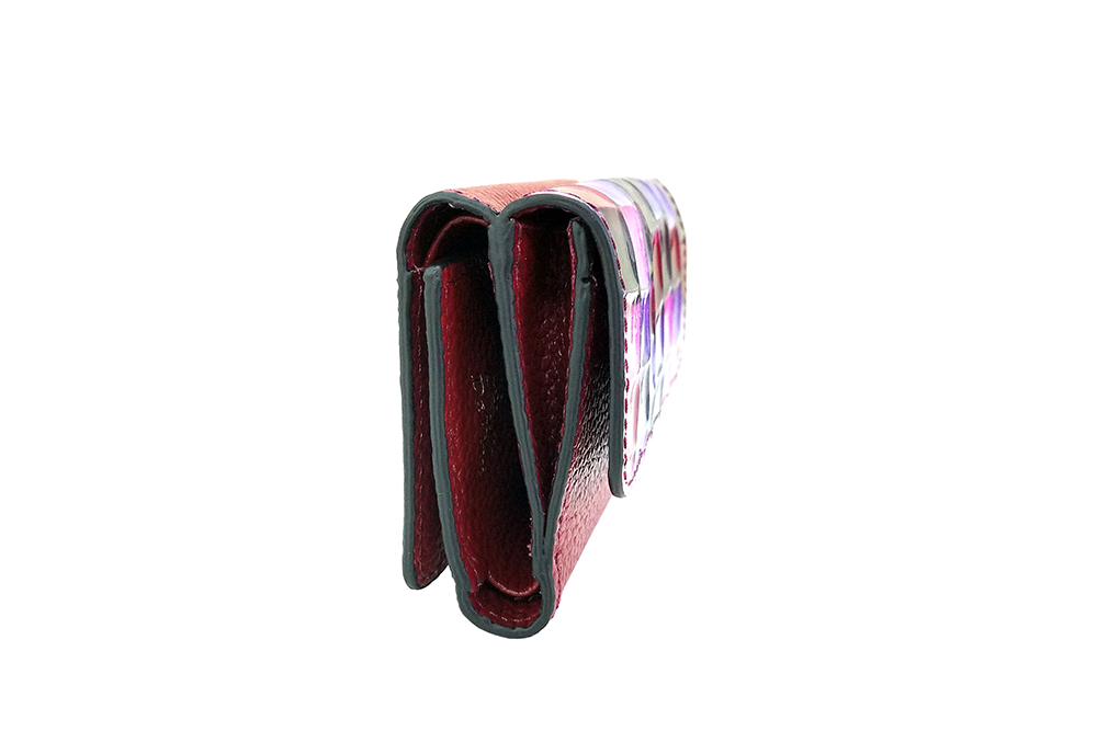 Mosaic Croco Tre Folding Flap Wallet