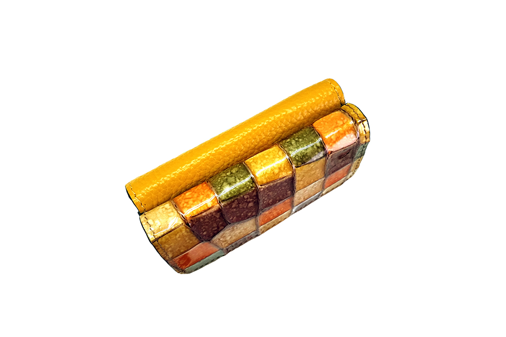 Mosaic Croco Tre Folding Flap Wallet