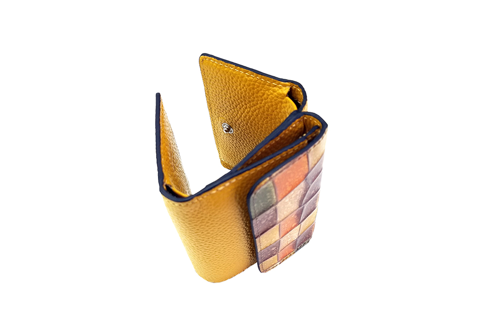 Mosaic Croco Tre Folding Flap Wallet