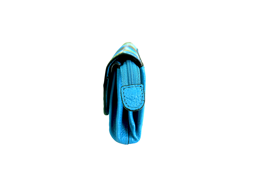 Mosaic Croco Flap Long Wallet