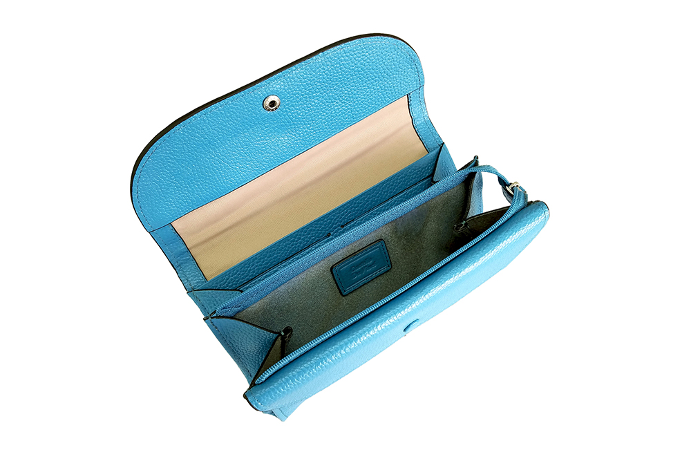 Mosaic Croco Flap Long Wallet