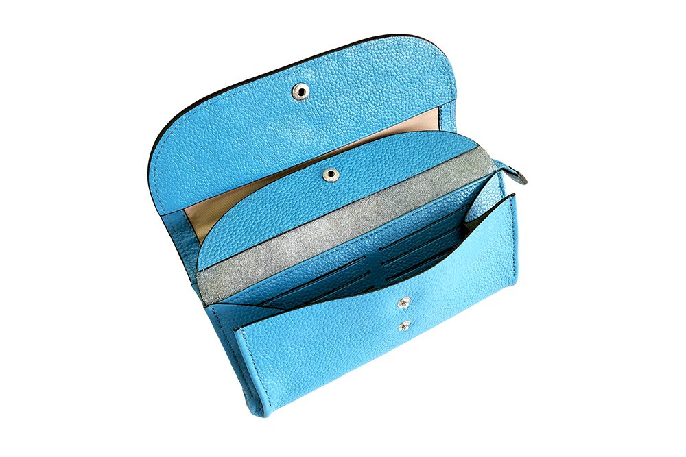 Mosaic Croco Flap Long Wallet