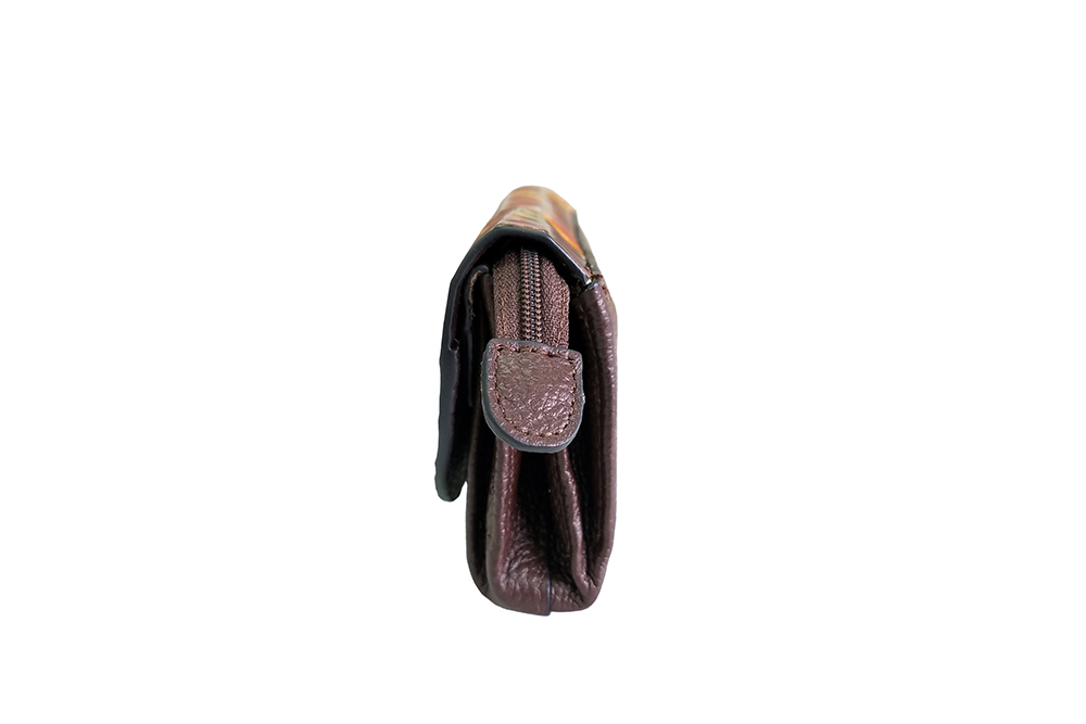 Mosaic Croco Flap Long Wallet