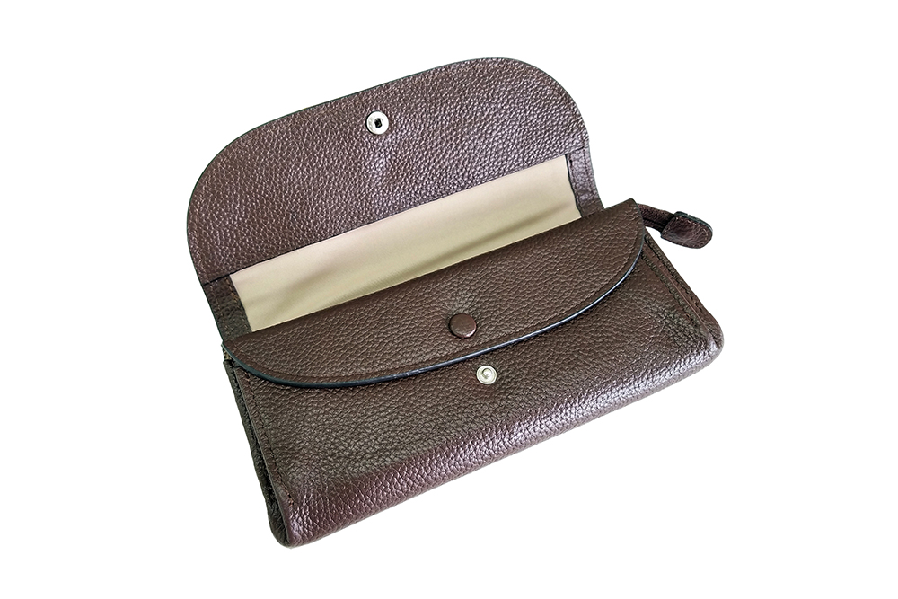 Mosaic Croco Flap Long Wallet