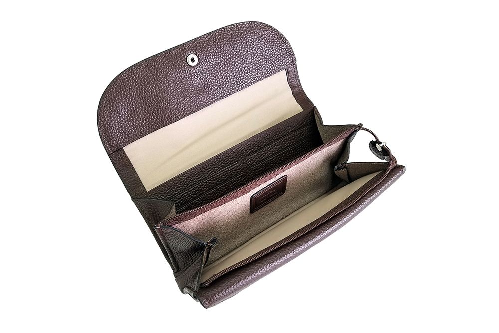 Mosaic Croco Flap Long Wallet