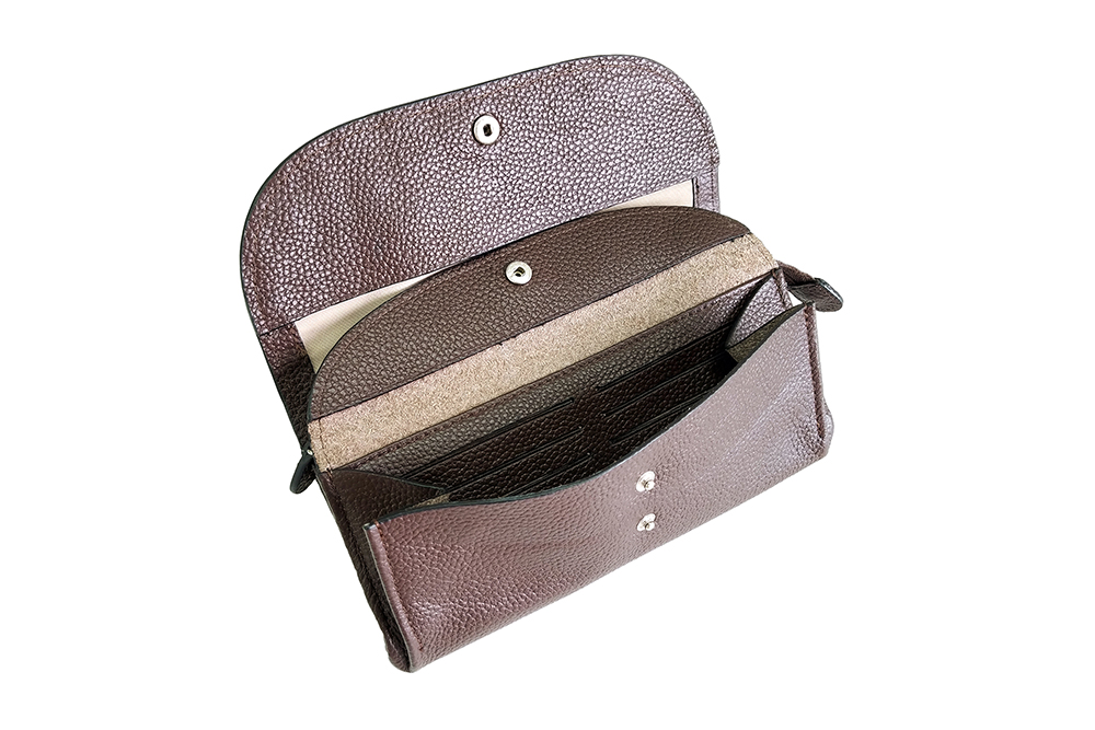 Mosaic Croco Flap Long Wallet