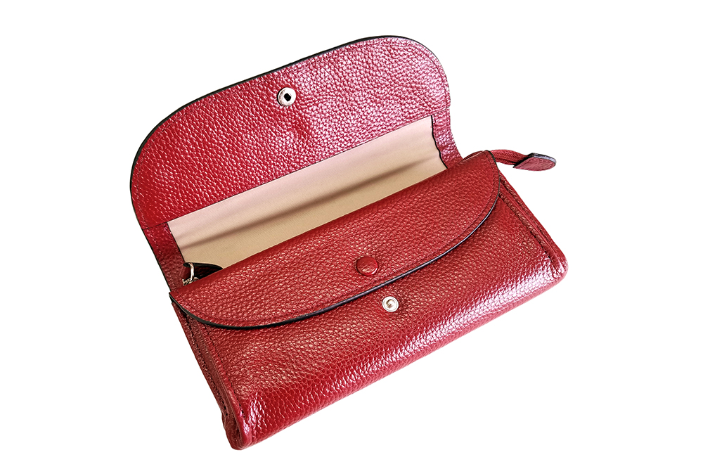 Mosaic Croco Flap Long Wallet