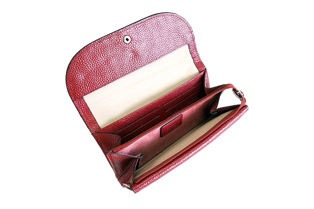 Mosaic Croco Flap Long Wallet