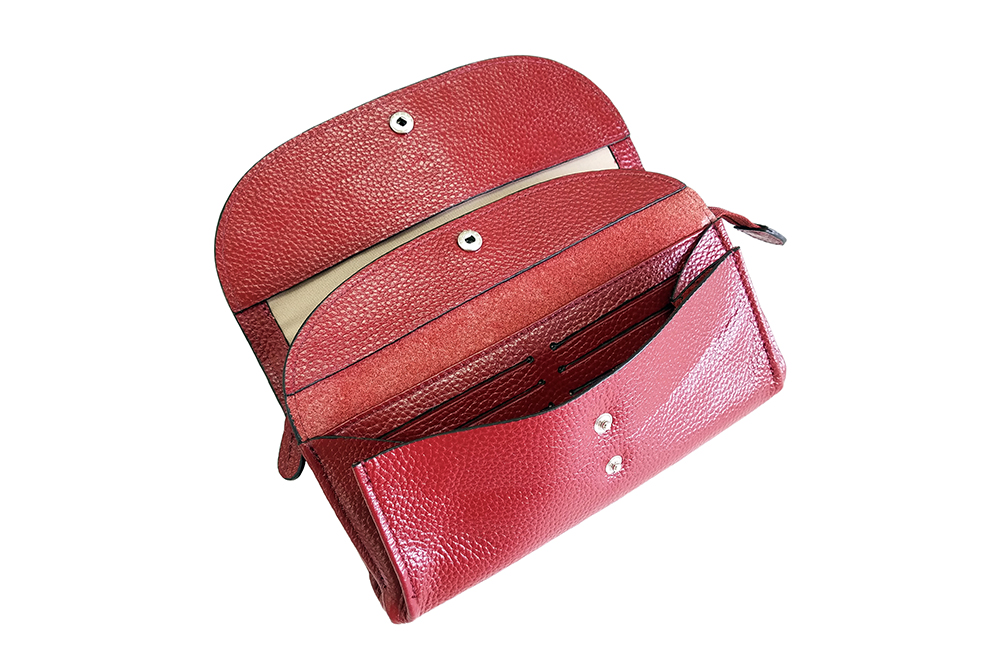Mosaic Croco Flap Long Wallet