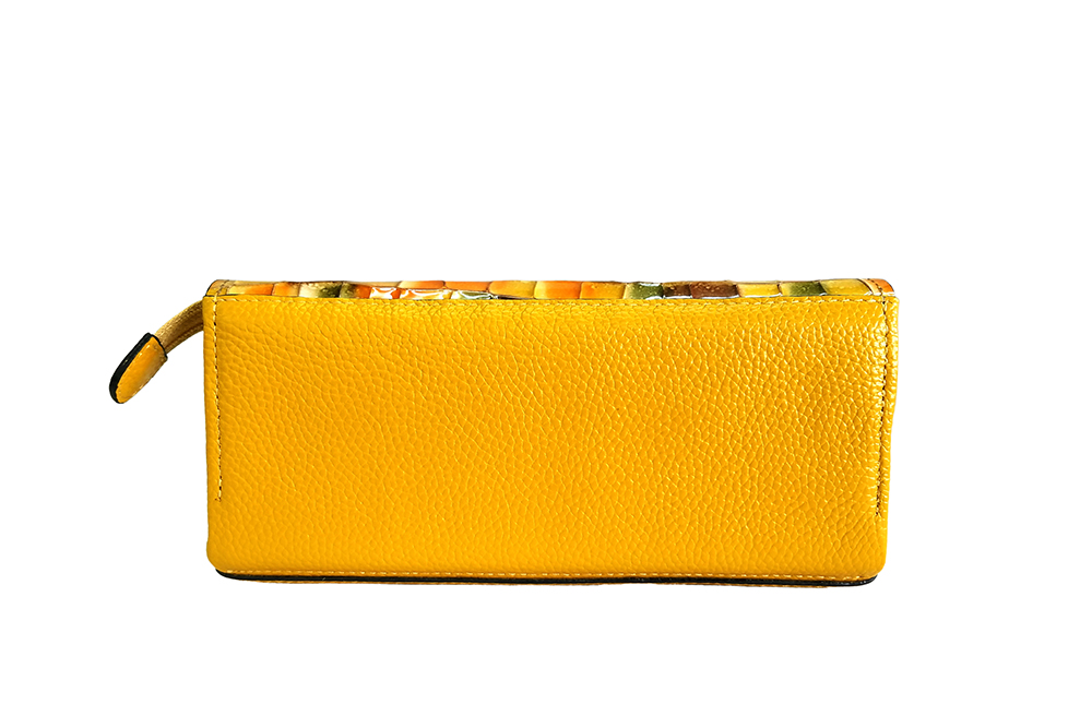 Mosaic Croco Flap Long Wallet