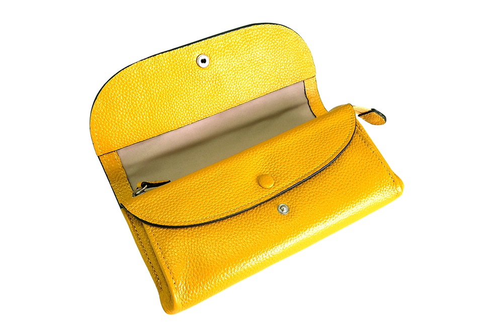 Mosaic Croco Flap Long Wallet