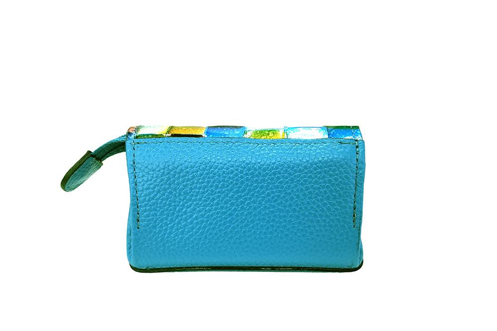 Mosaic Croco Flap Purse