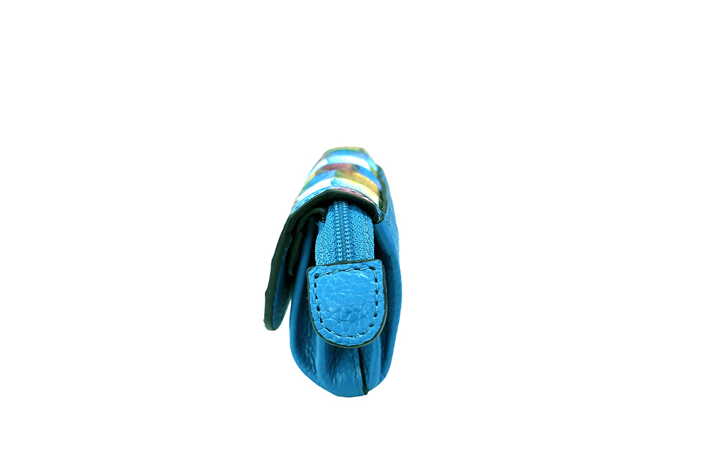 Mosaic Croco Flap Purse