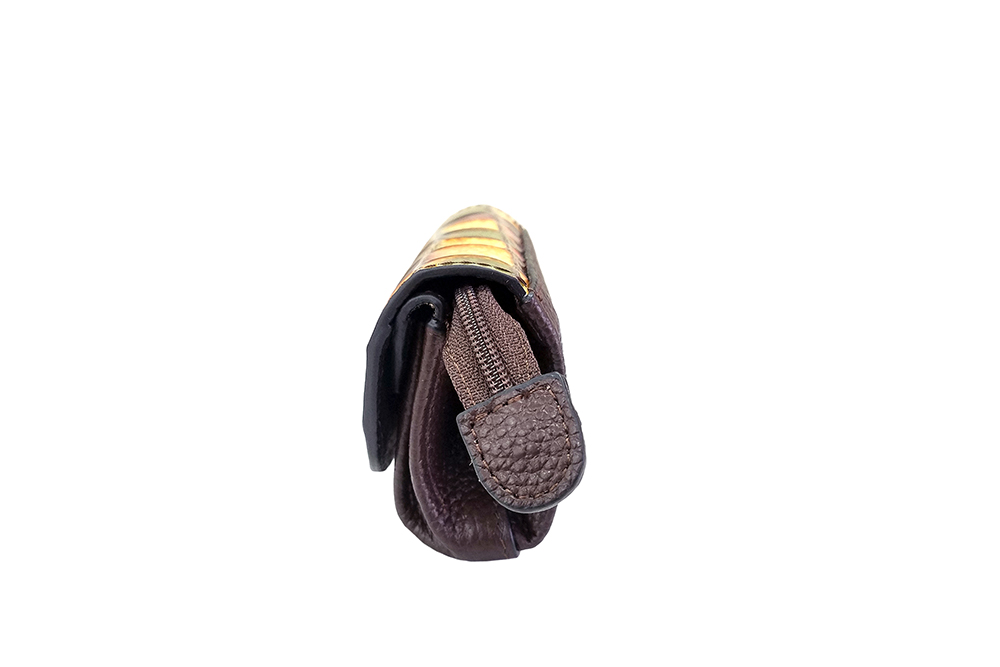 Mosaic Croco Flap Purse