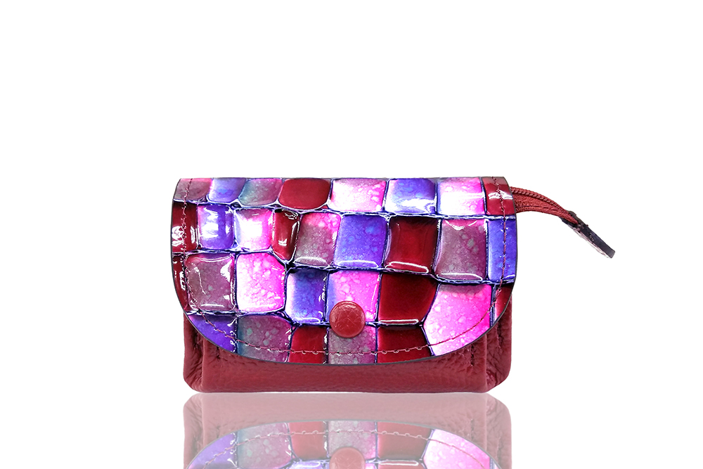 Mosaic Croco Flap Purse