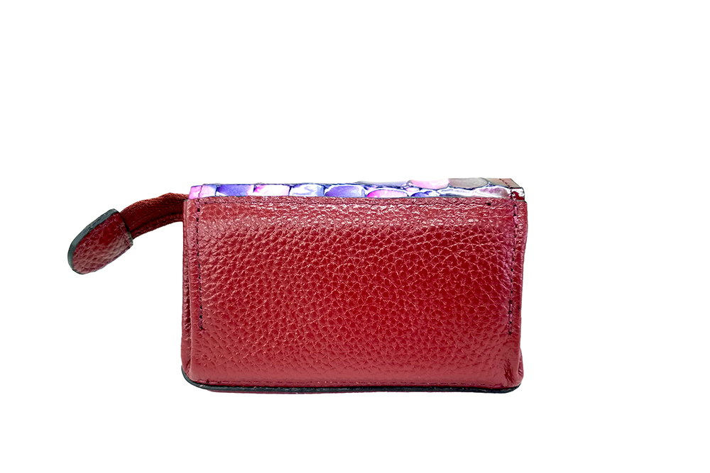 Mosaic Croco Flap Purse