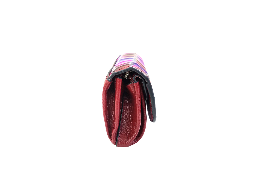Mosaic Croco Flap Purse