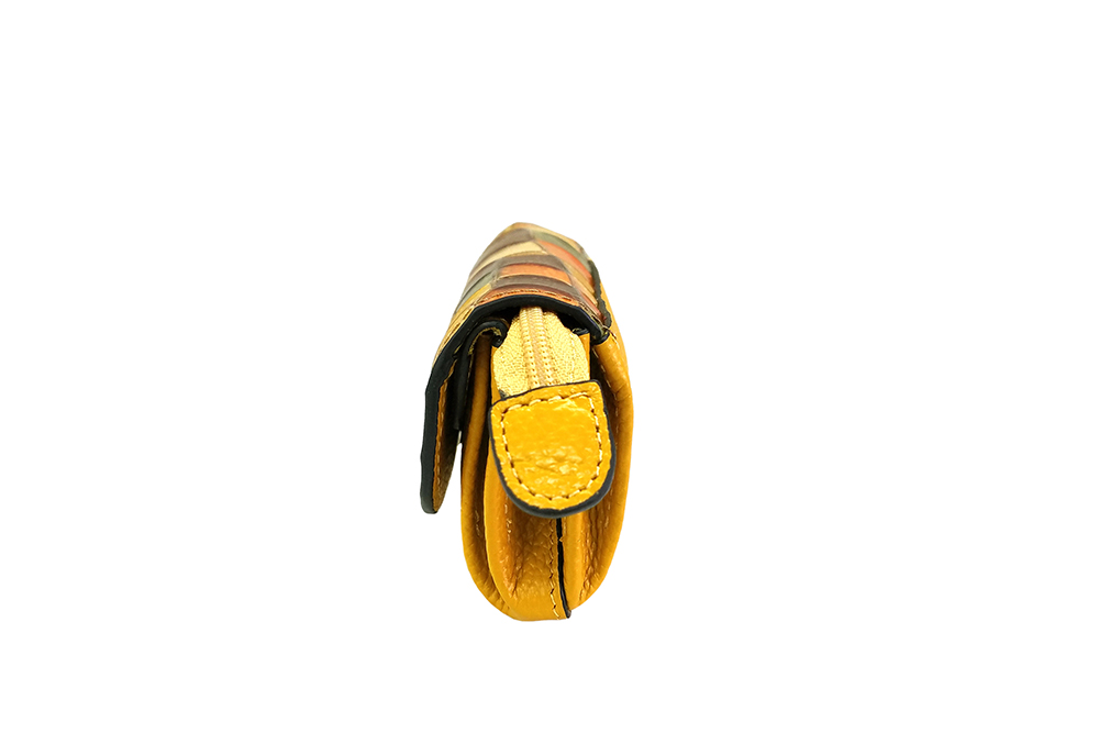 Mosaic Croco Flap Purse