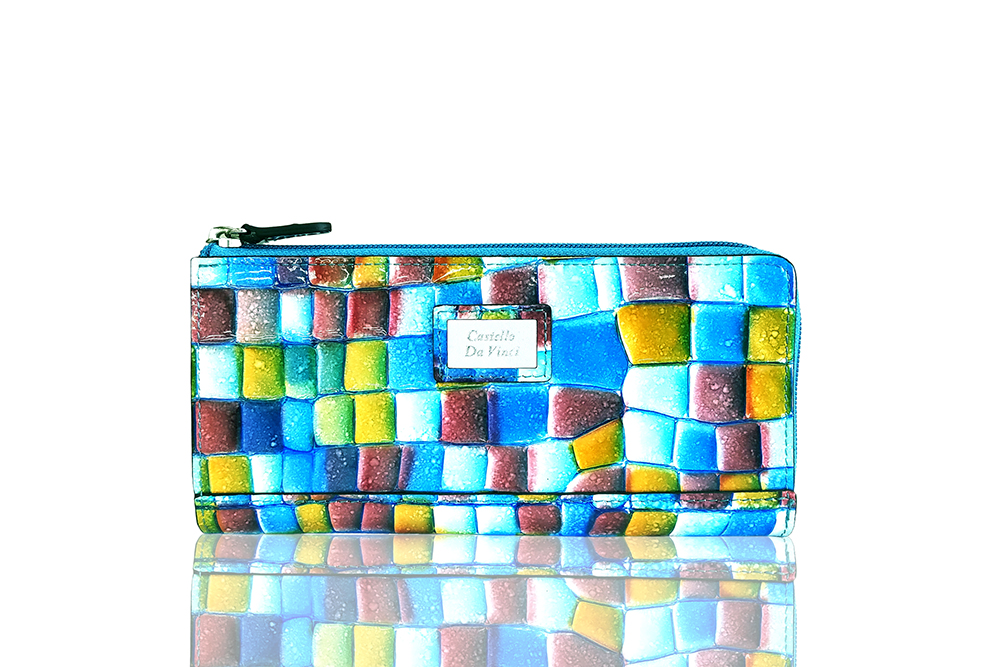 Mosaic Croco L Zip Wallet