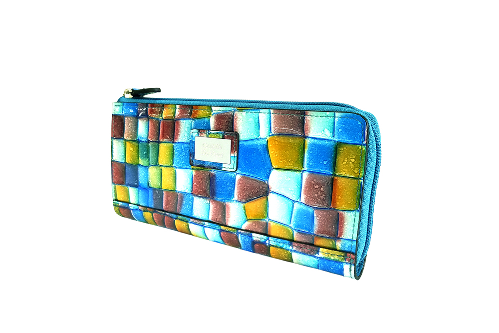 Mosaic Croco L Zip Wallet