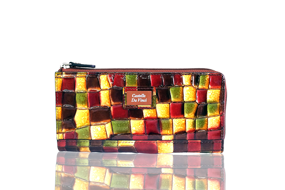 Mosaic Croco L Zip Wallet