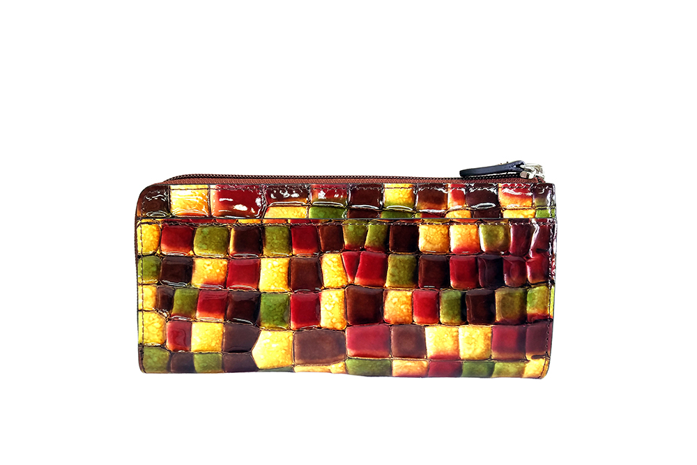 Mosaic Croco L Zip Wallet