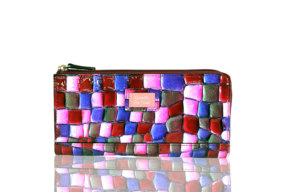 Mosaic Croco L Zip Wallet