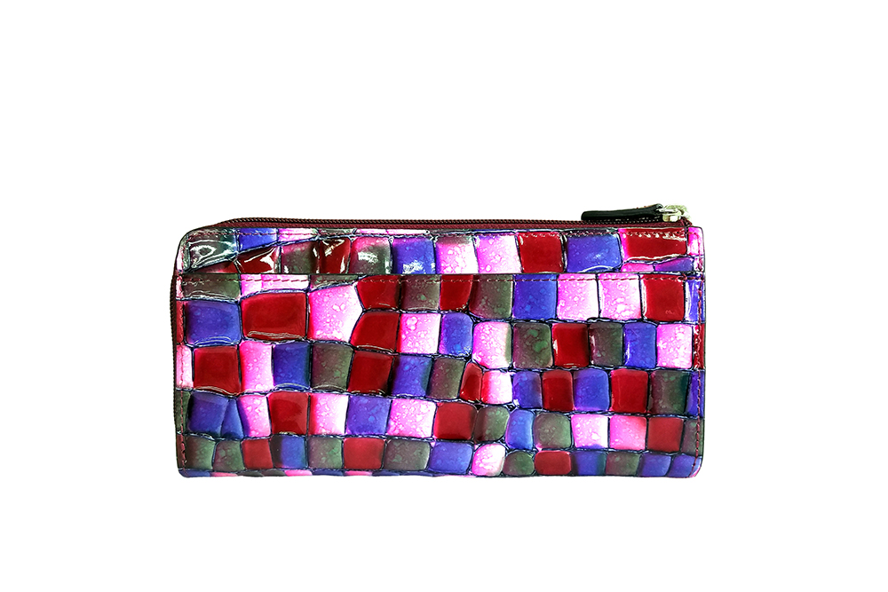 Mosaic Croco L Zip Wallet