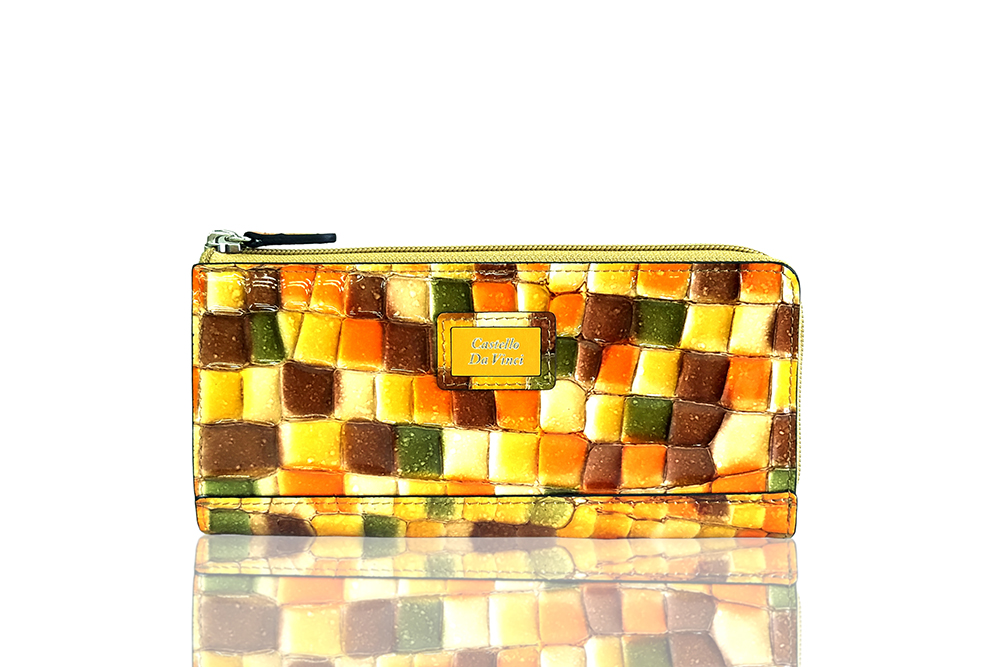 Mosaic Croco L Zip Wallet