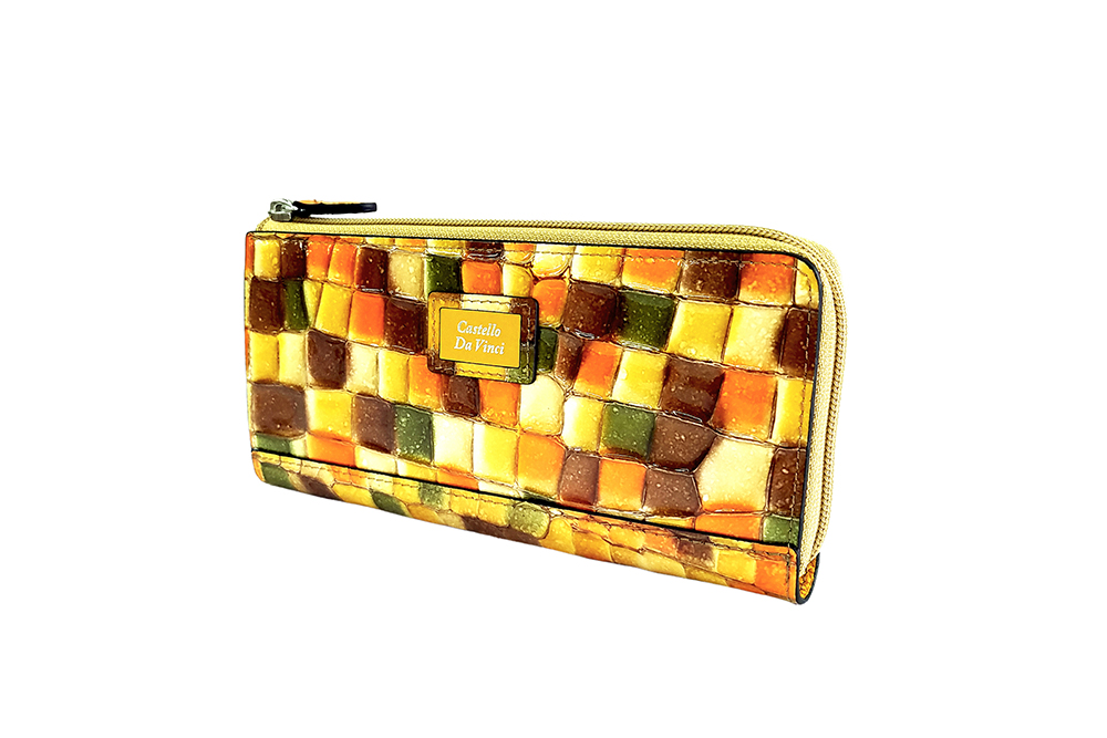 Mosaic Croco L Zip Wallet