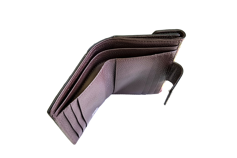 Mosaic Croco Folding Flap Purse